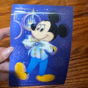 Disney World 50th Anniversary Postcard